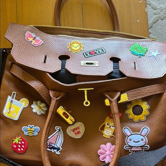 Mia Bag  with Colorful Patches made in Italy - Picture 5 of 5
